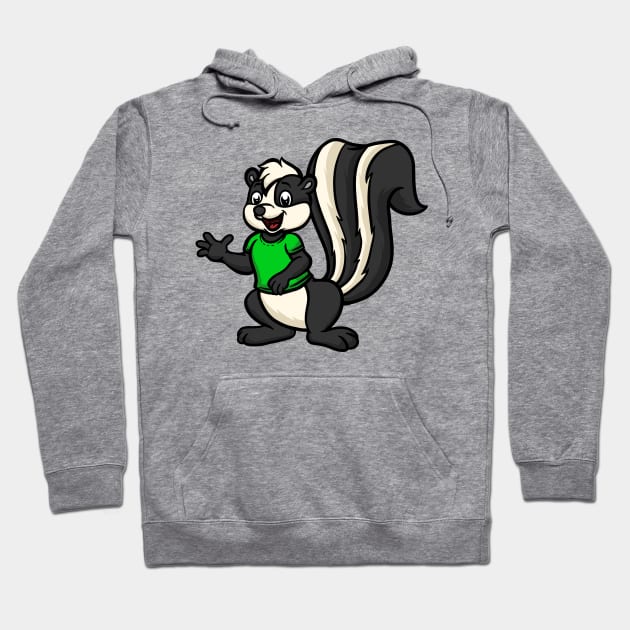 Cute Anthropomorphic Human like Cartoon Character Skunk in Clothes Cute Cartoon Skunk Hoodie TeePublic